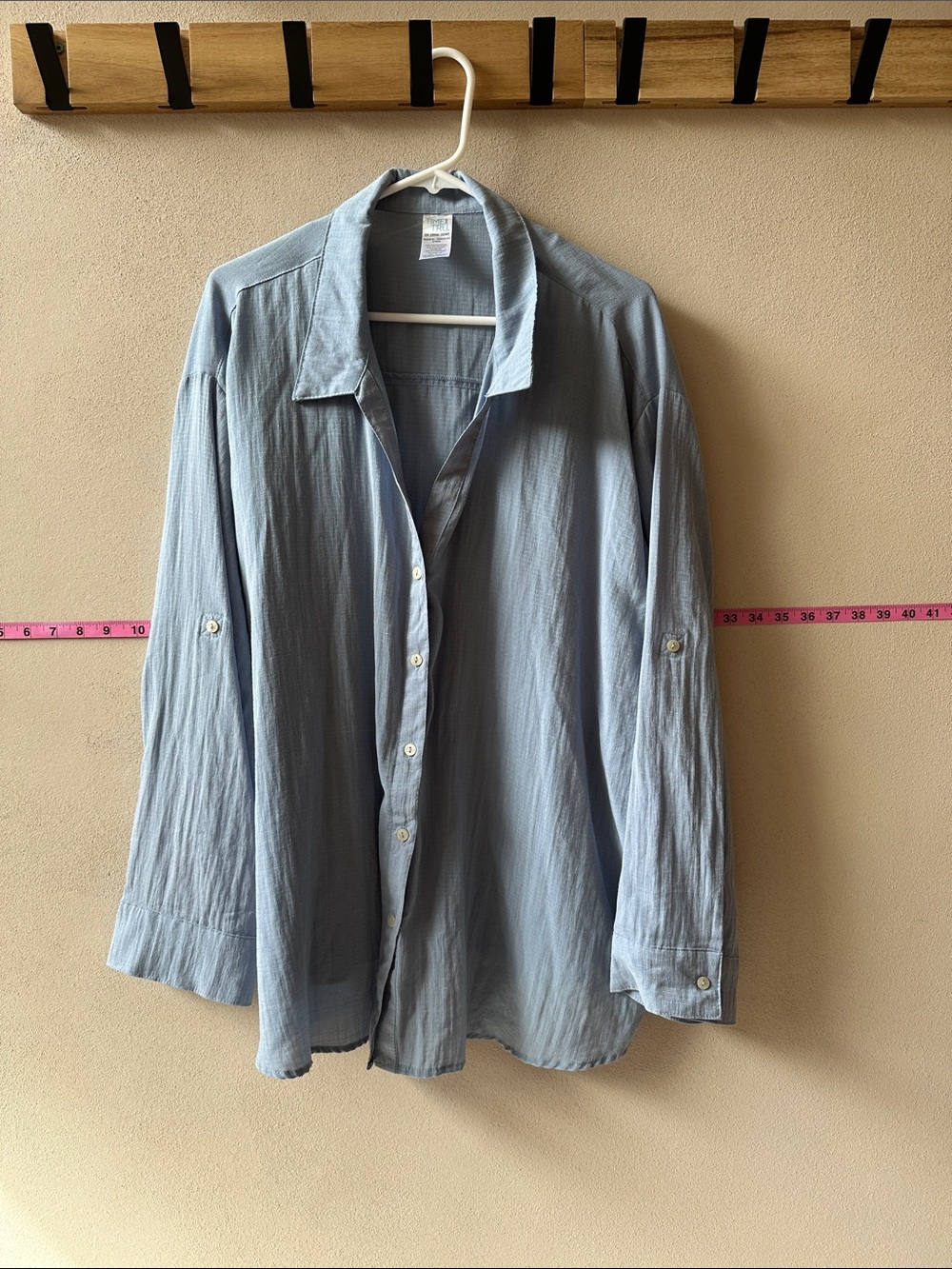 Light Blue Women’s Button-Up Shirt
